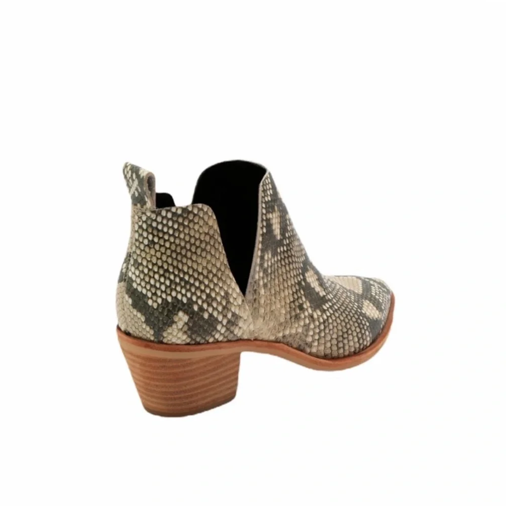 Dolce Vita Sonni Leather Booties in Snakeskin - Picture 5 of 10